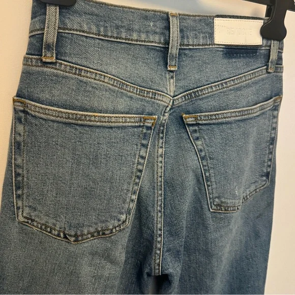Re/Done Blue Distressed Women's Jeans - Picture 16 of 16